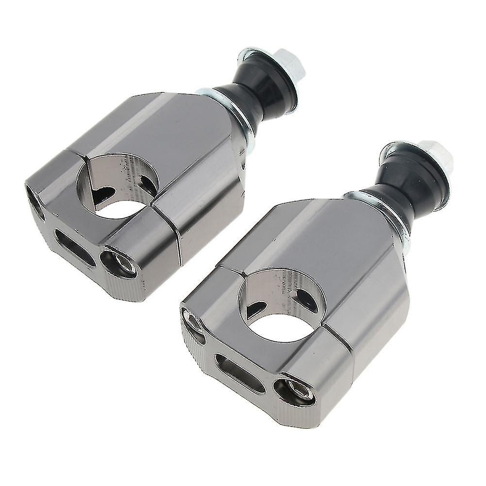 2pcs 28mm Cnc Aluminum Universal Motorcycle Handlebar Fat Bar Mount Clamps Risers Lifter Dirt Bike Motorcycle 1 1/8 Handlebar