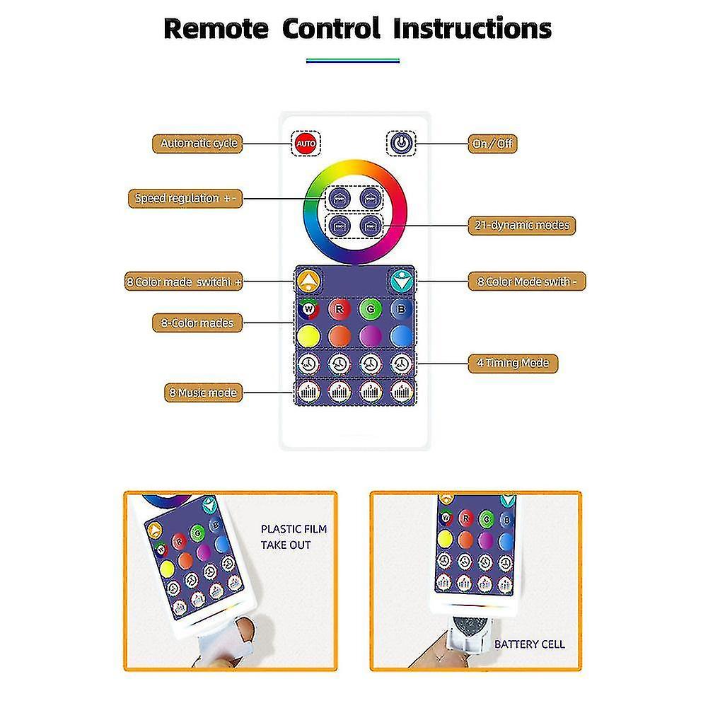 Smart Led Light Bar Rgb Atmosphere Remote Control Pickup Tv Wall Computer Game Bedroom Night Light，