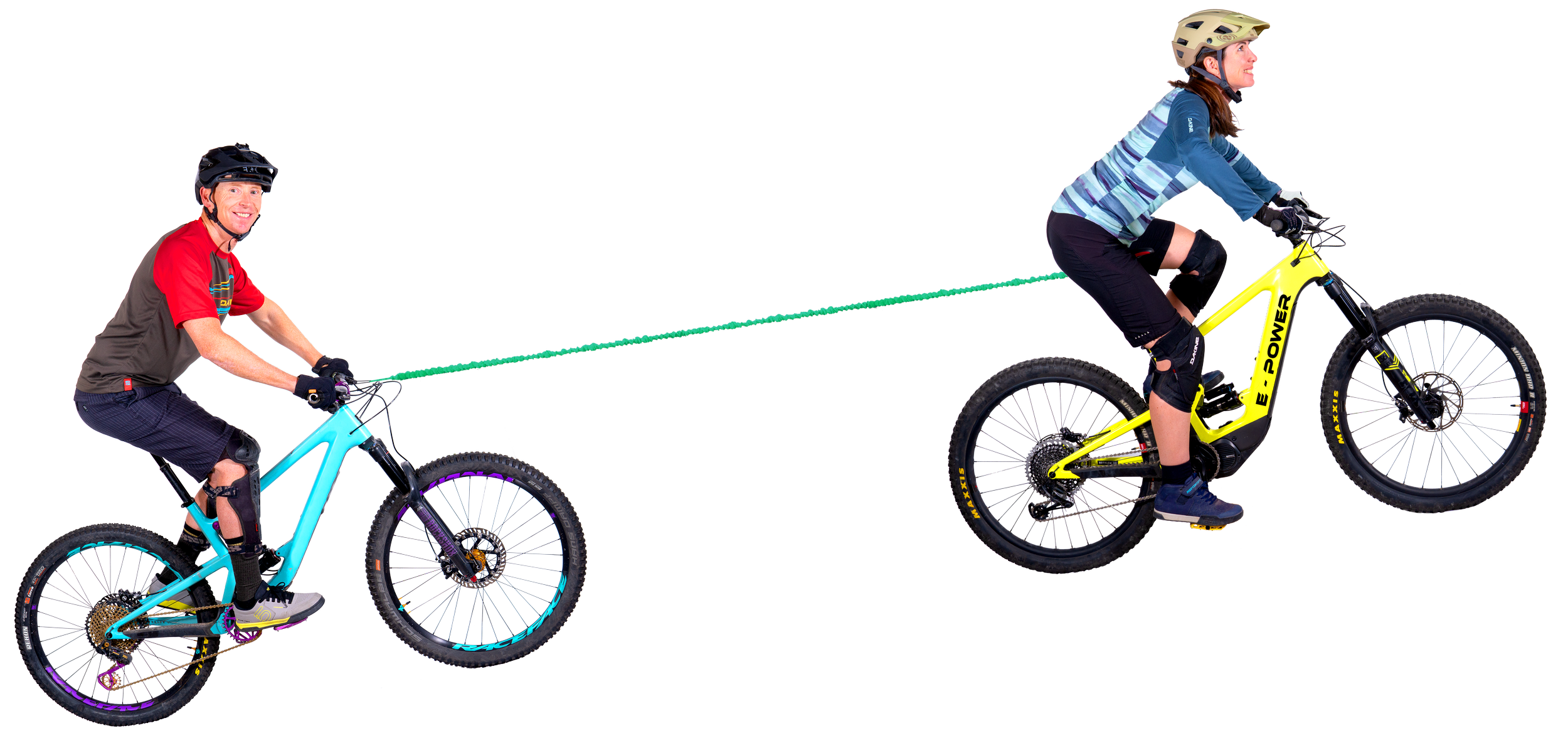 TowWhee Connect Adventure Tow Strap - Standard/Adult/E-Bike Tune - Green