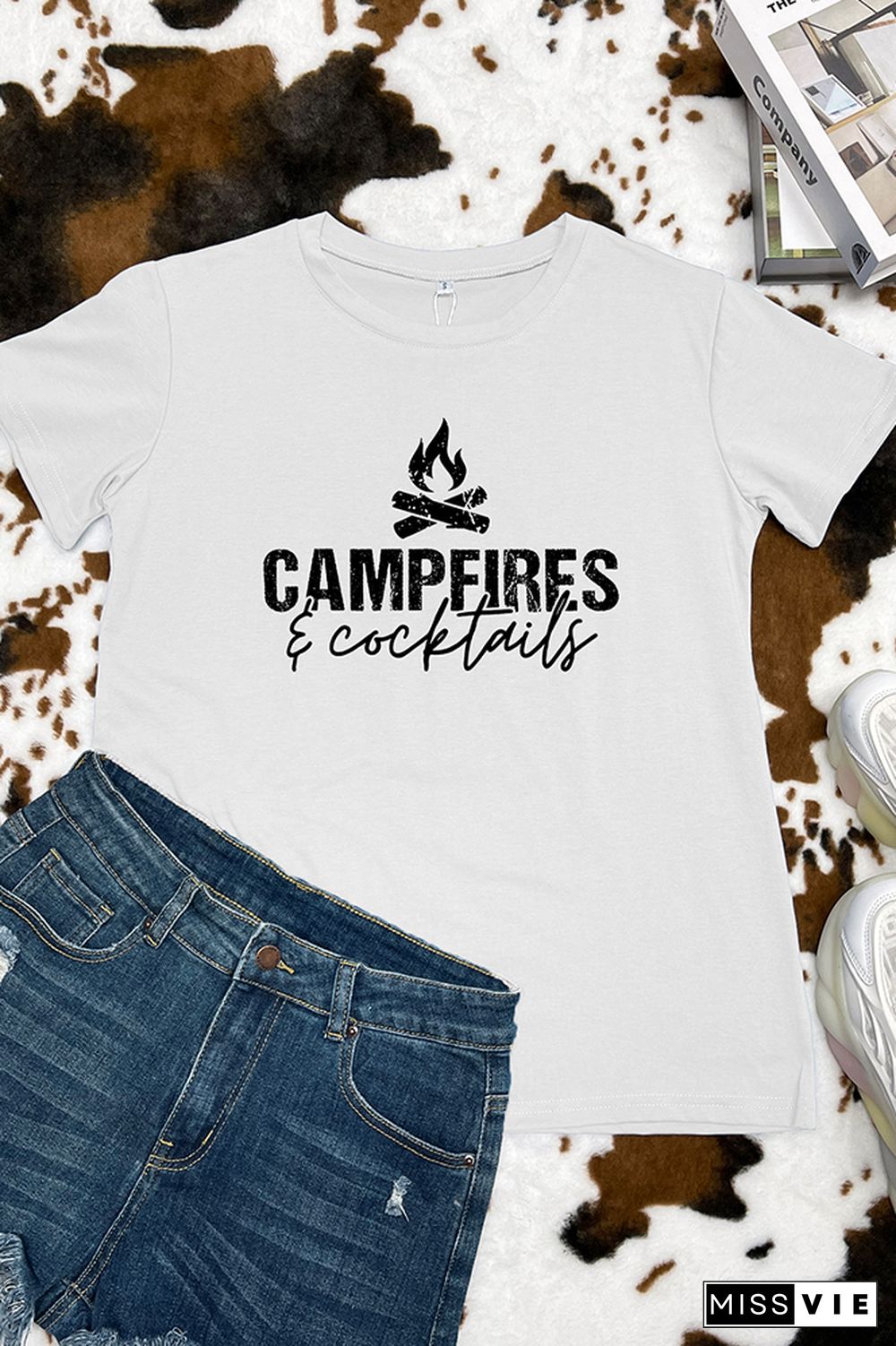 Camping Sweatshirt, Camping Shirts for Women & Men, Campfires And Cocktails, Camping Gift, Camper Gift, Funny Camping Shirt, Camp Lover-Graphic Tee Wholesale