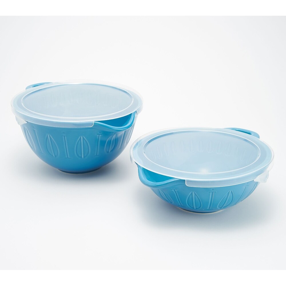 Mad Hungry 2 Piece Lip'n'Loop Mixing Bowl with Lids Model