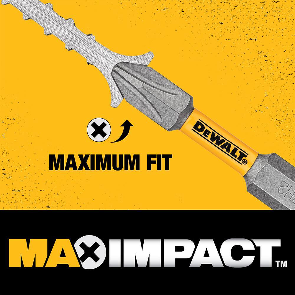 DW MAX Impact 2-12 in. Torx 15 Bit (2-Piece) DWA2TX15MI2