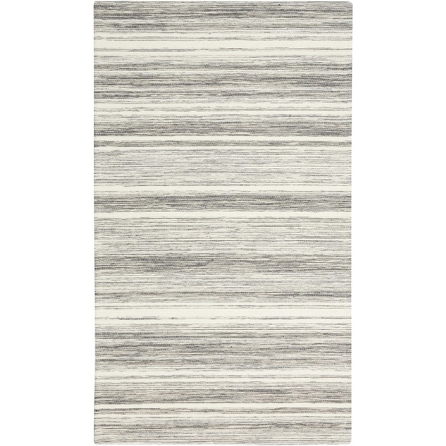 Nicole Curtis Lake Abstract Stripe Jacquard Non skid Kitchen Accent Rug