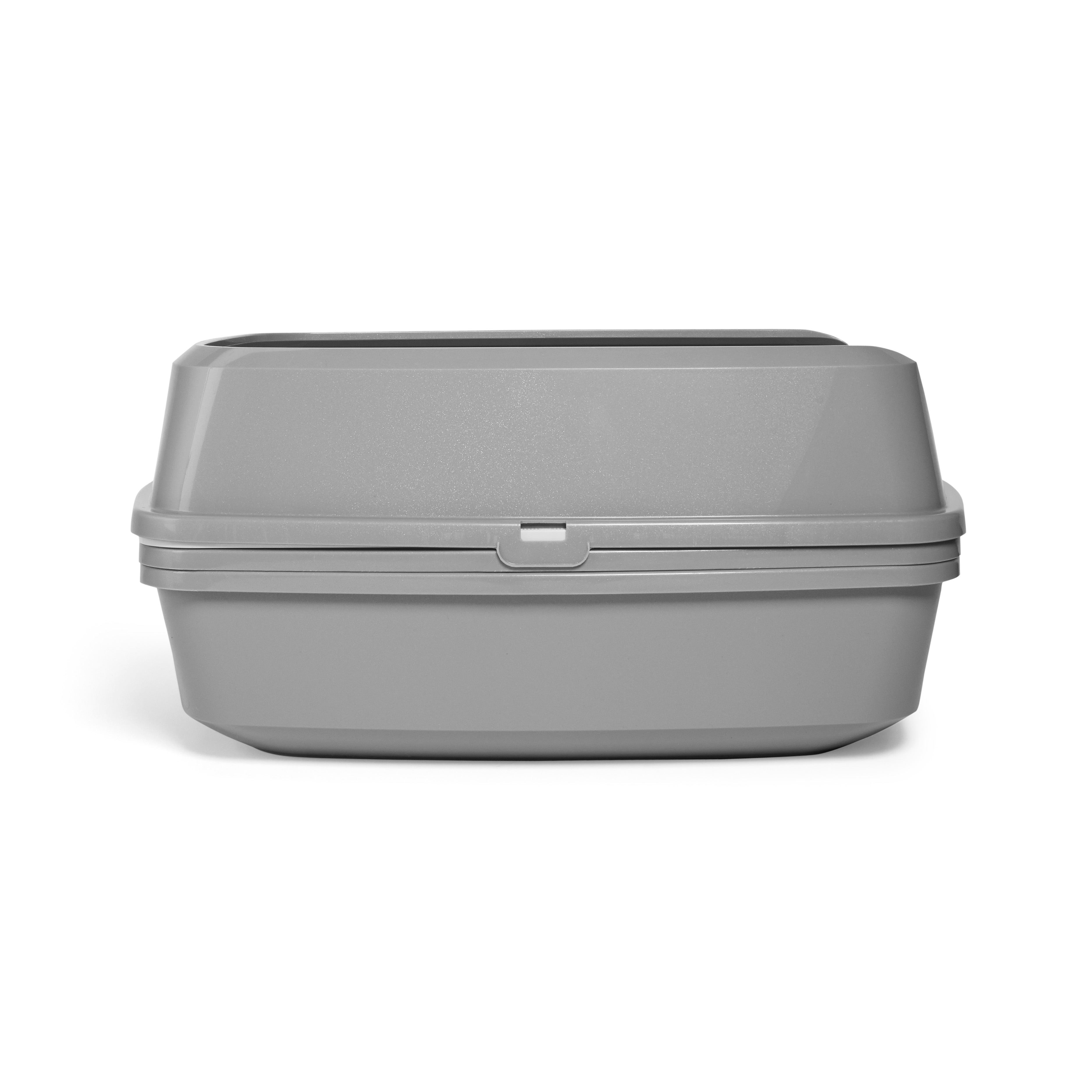 So Phresh Grey  White Lift-to-Sift Cat Litter Pan， 22.5