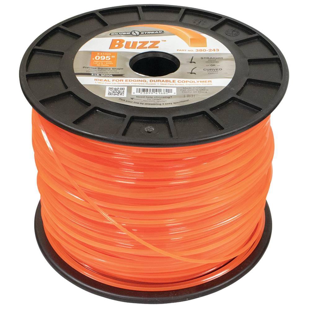 STENS 0.095 in. x 1214 ft. Buzz Trimmer Line Orange 380-243