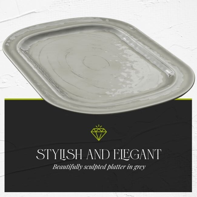 Fifth Avenue Melamine Serving Platter Break and Chip Resistant