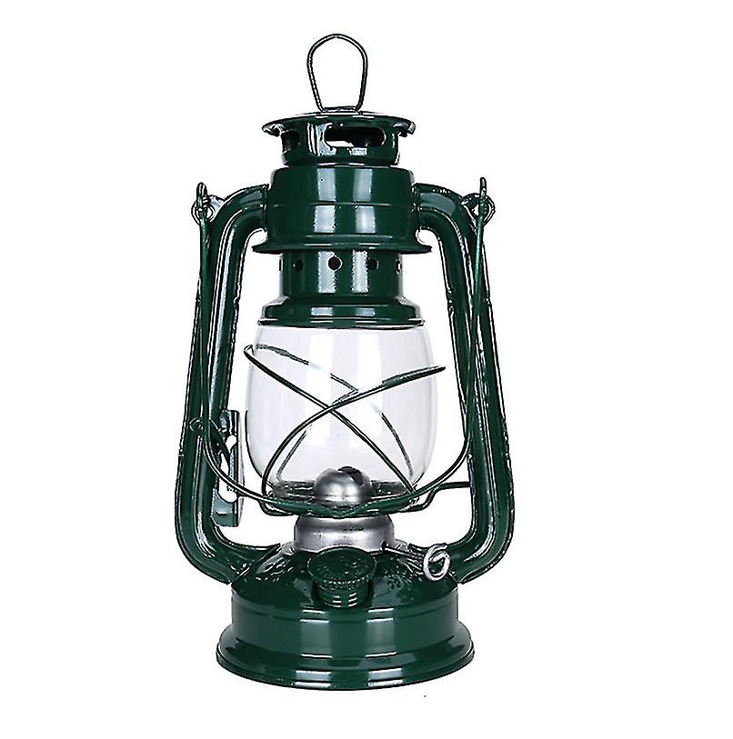 Retro Kerosene Lamp 25cm Camping Light Home Decorative Hanging Lamp Dark Blue