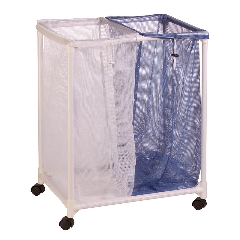 Honey-Can-Do 2-Bag Mesh Rolling Laundry Sorter