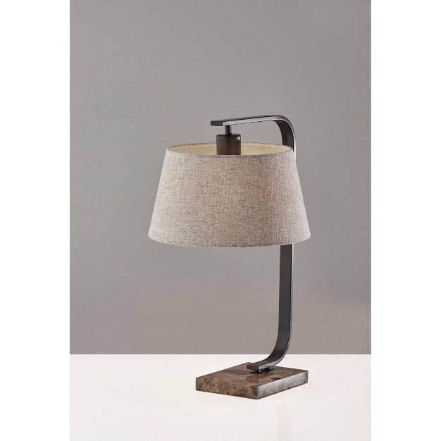 Bernard Table Lamp Black Adesso