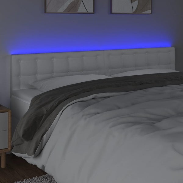 vidaXL LED Headboard Black 39.4