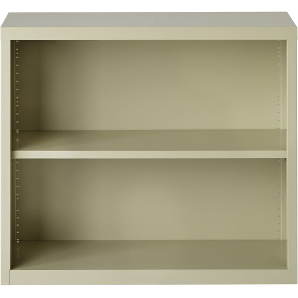 Lorell Fortress Series 2-Shelf Steel Bookcase