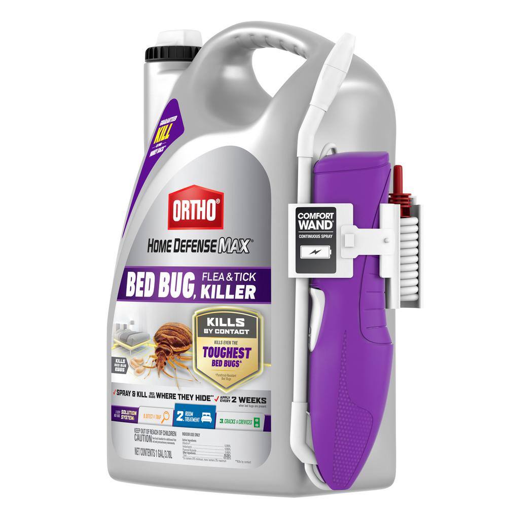 Ortho Home Defense Max 1 Gal. Bed Bug Flea and Tick Killer with Comfort Wand 021271005