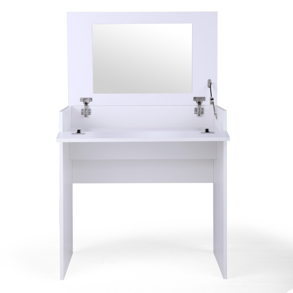 Vanity Sets  Makeup Vanity Table with Flip up Mirror Bedroom Dresser Table Jewelry