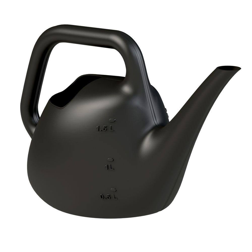 0.3963 Gal. Black Plastic Watering Can E 434154-4001