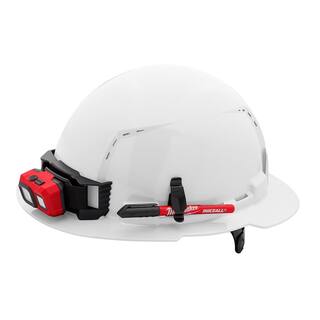 MW BOLT White Type 1 Class C Full Brim Vented Hard Hat with 6-Point Ratcheting Suspension (5-Pack) 48-73-1221X5