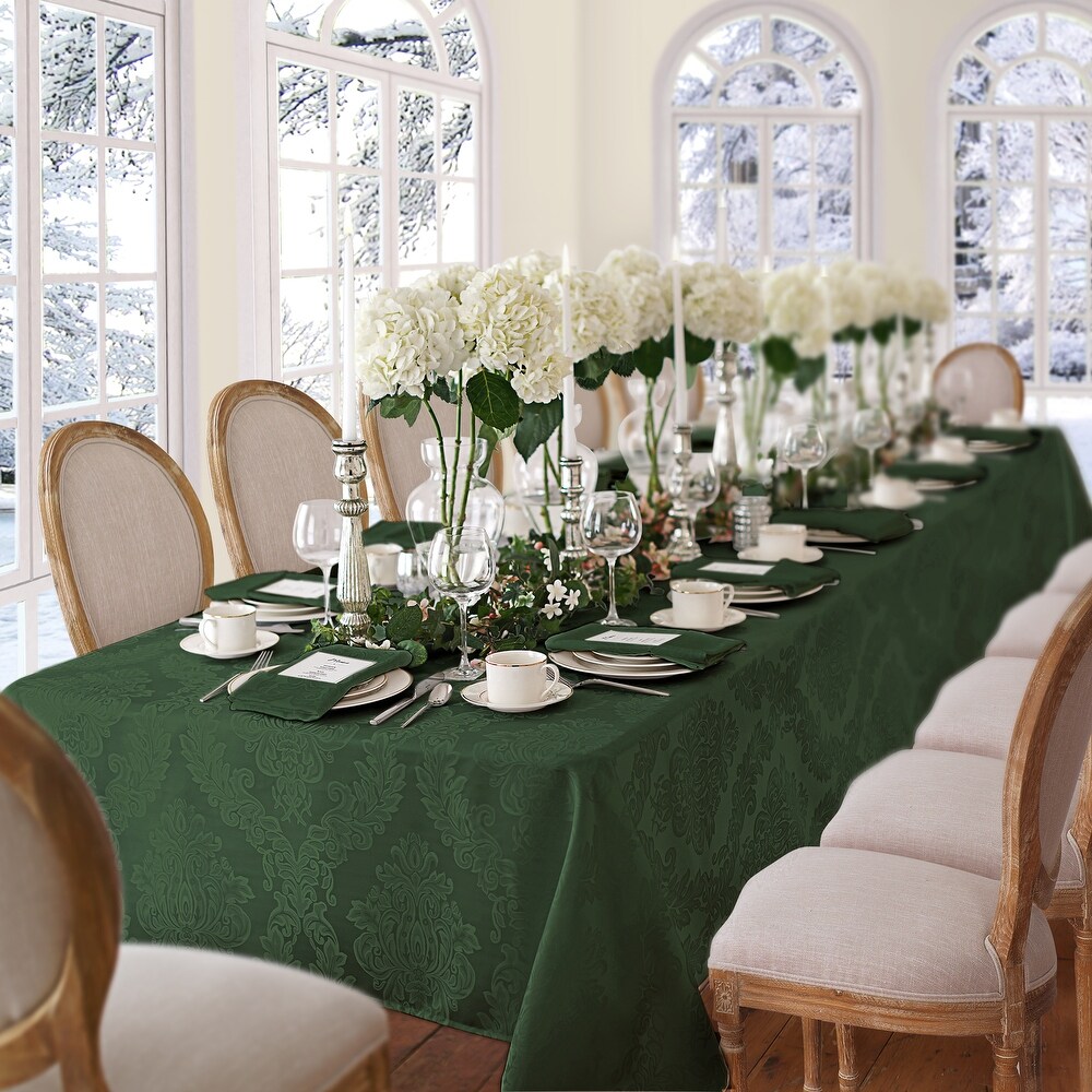 Elrene Barcelona Damask Elegant Fabric Tablecloth