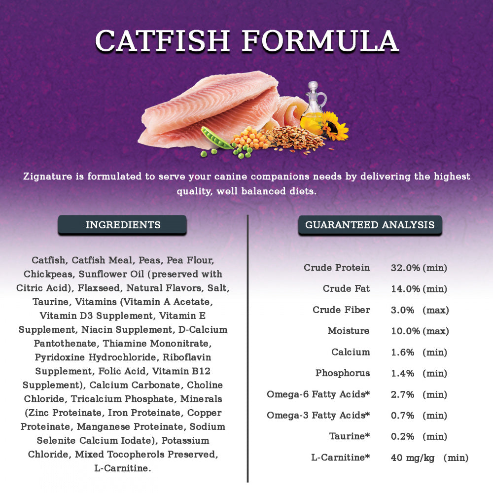 Zignature Limited Ingredient Diet Grain Free Catfish Recipe Dry Dog Fo andndash; Pet Empire and Supplies