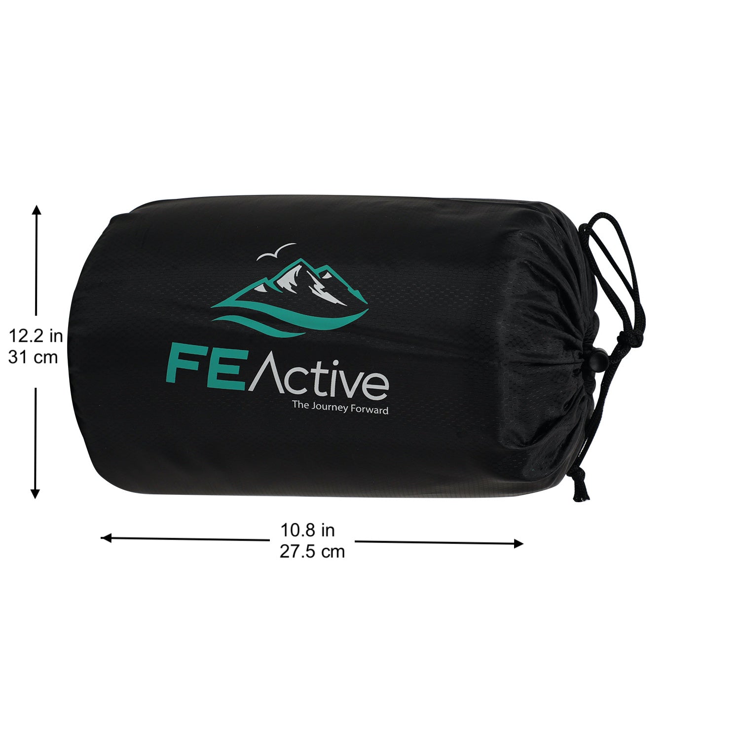 FE Active Sleeping Bag Fleece Liner - Sleeping Bag Liner with Drawstring Hood & Dual Slider Zipper Cold Weather Camping Blanket Sleeping Sack for Camping Bed Travel Gear | Designed in California, USA