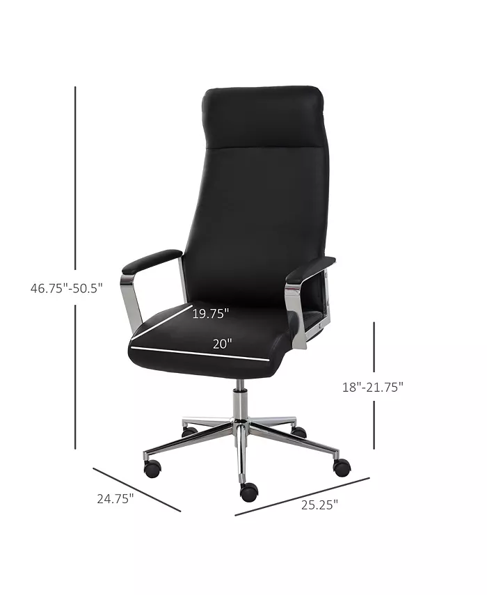 Vinsetto Office Chair High-Back Executive Rocker Swivel Computer Desk Chair