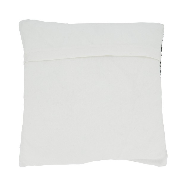 Diamond Design Woven Square Pillow Cover Saro Lifestyle