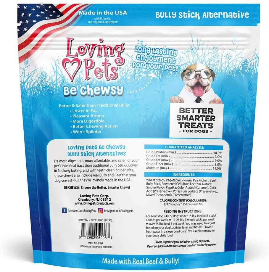 Loving Pets Be Chewsy 6-in Dog Bully Stick Treat