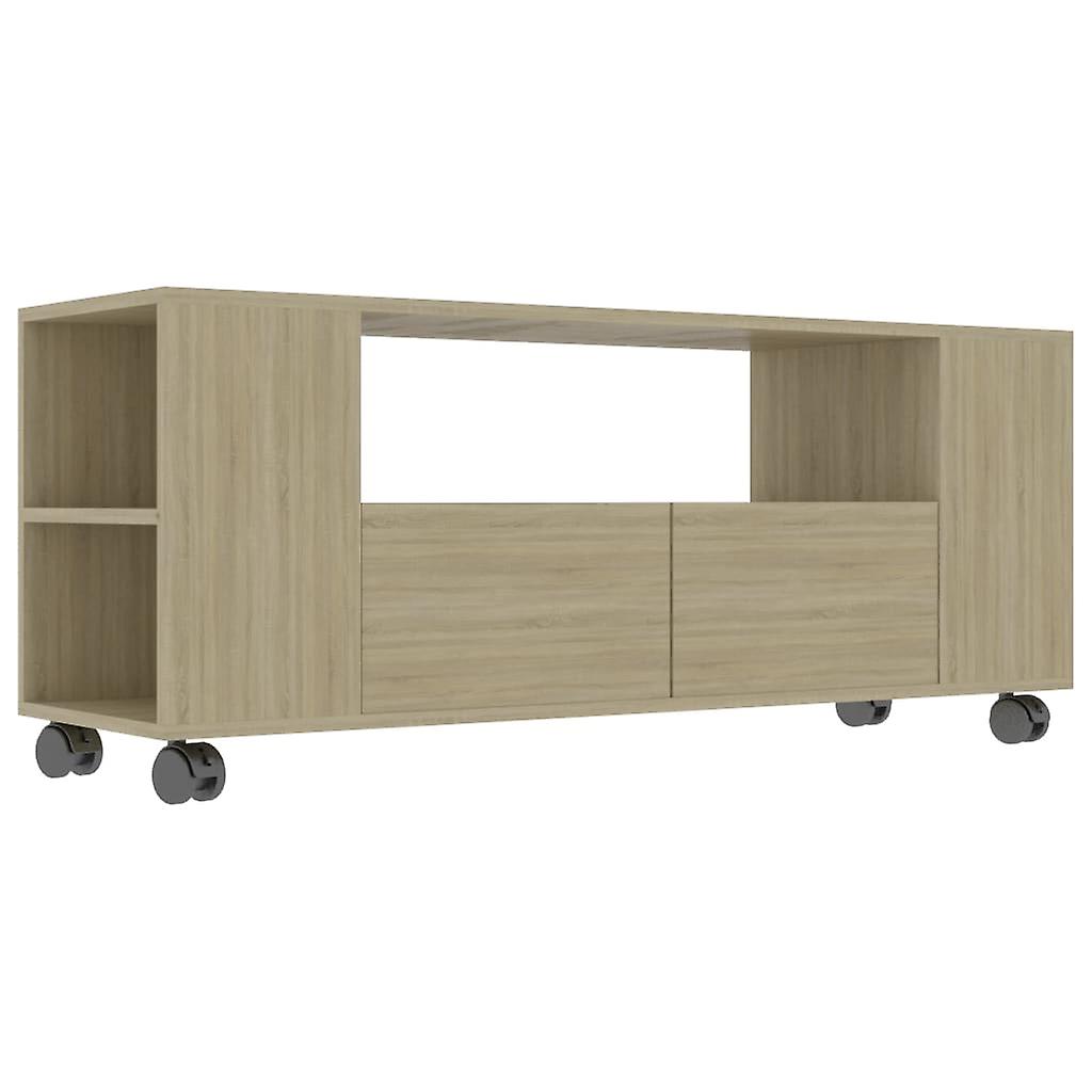 Wall Tv Cabinet High Gloss Grey 102x23.5x90 Cm Engineered Wood