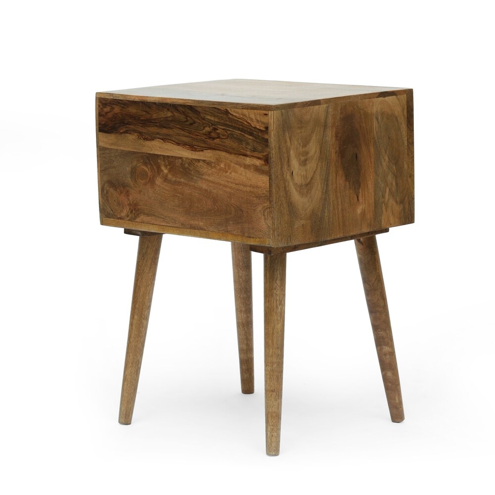 Chafin Indoor Mango Wood Handcrafted Side Table by Christopher Knight Home