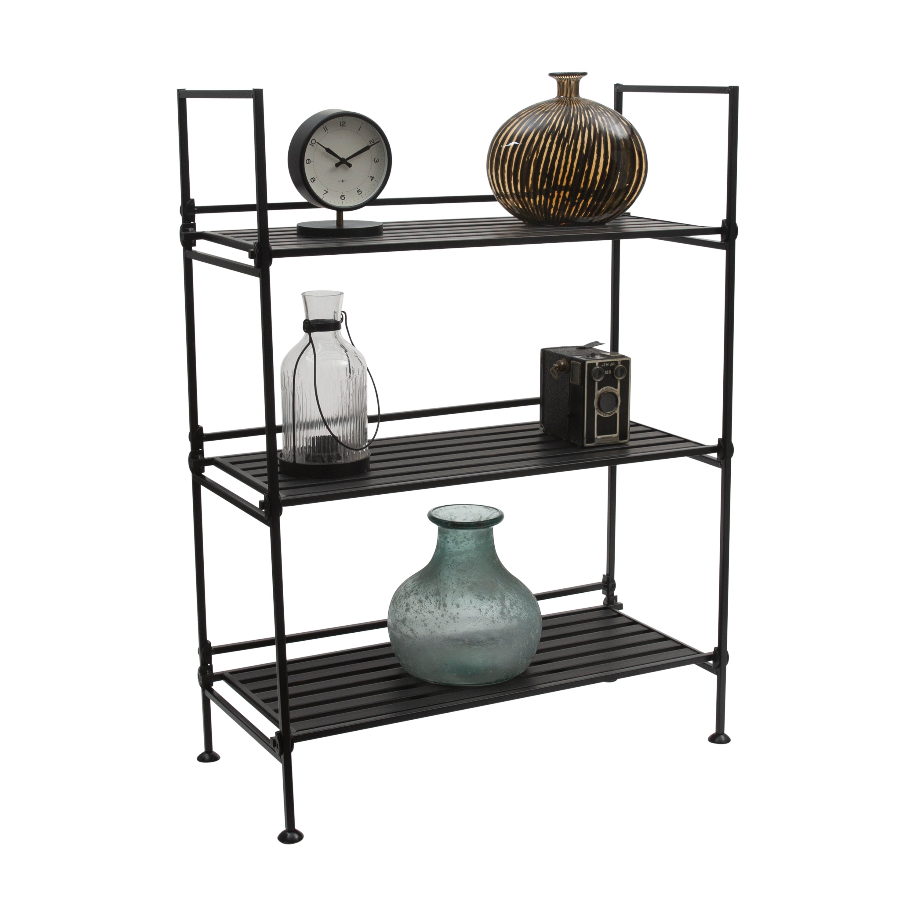 Organize It All 3 Tier Freestanding Shelf in Espresso