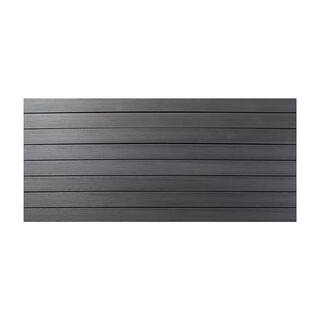 FORTRESS Infinity IS 1 in. x 6 in. x 8 ft. Cape Town Grey Composite Square Deck Boards (2-Pack) 243060804