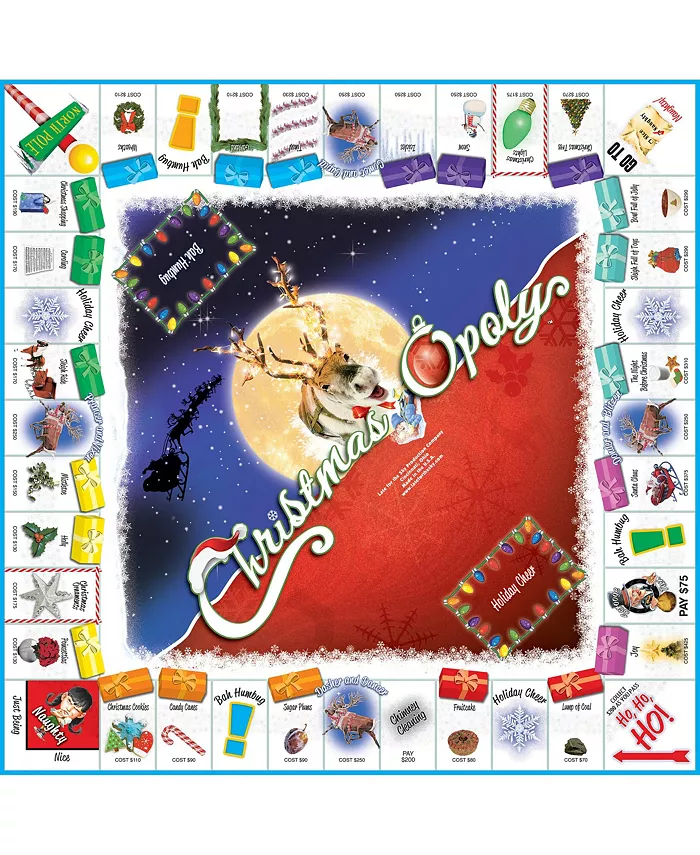 MasterPieces Puzzles Christmas-opoly Board Game