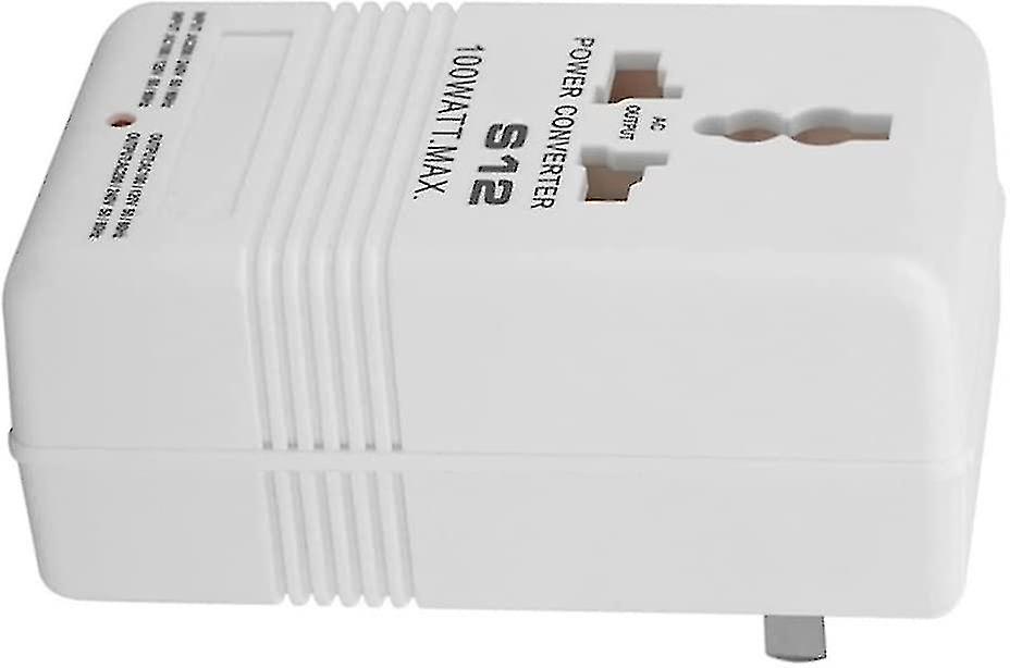 Step Up Down Voltage Transformer Power Converter 100w 110v/120v To 220v/240v Travel Adapter Sw-s12 Power Equipment-transformer (white) (1pc)