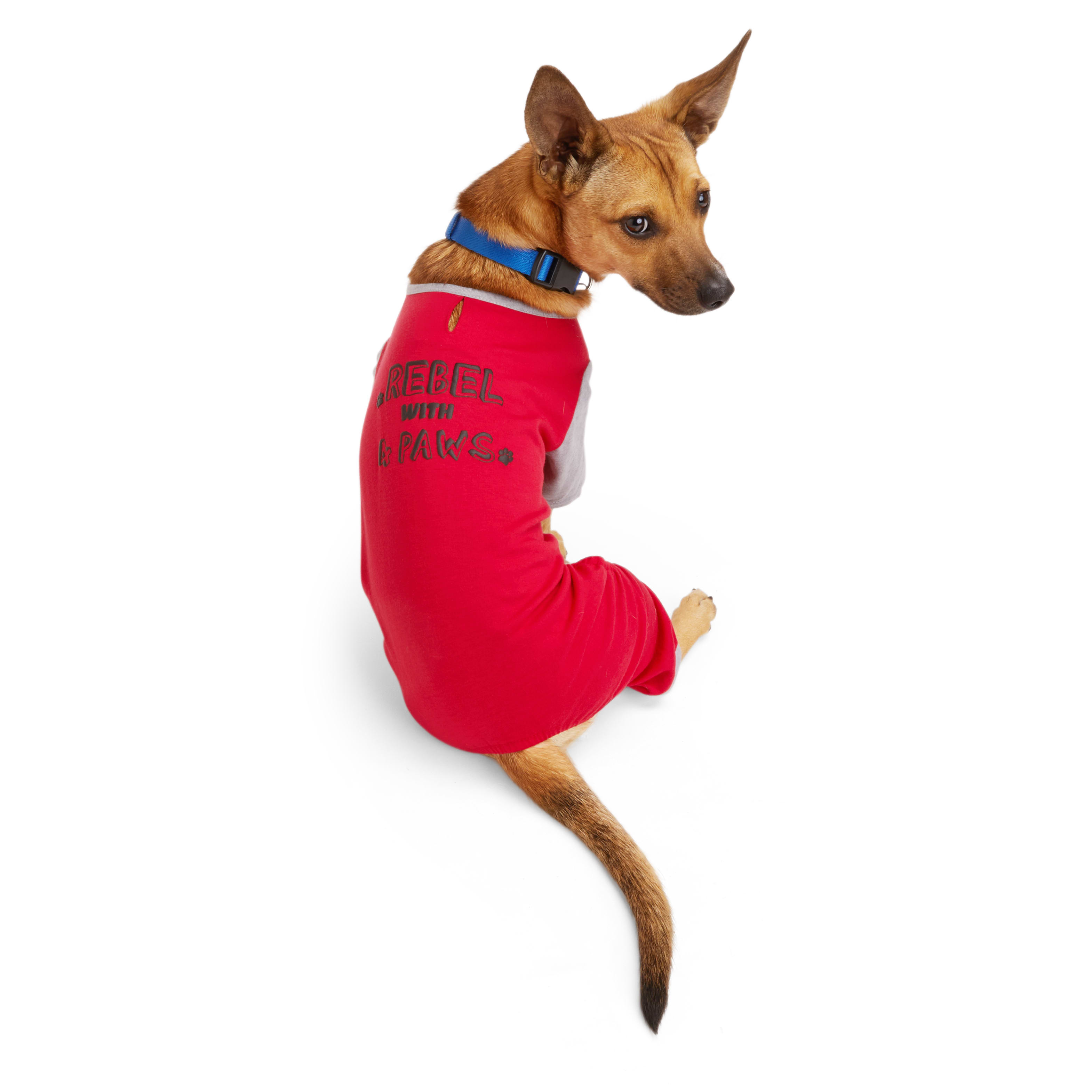 YOULY Rebel Sleeve Bark Star Pet Pajamas， XX-Small