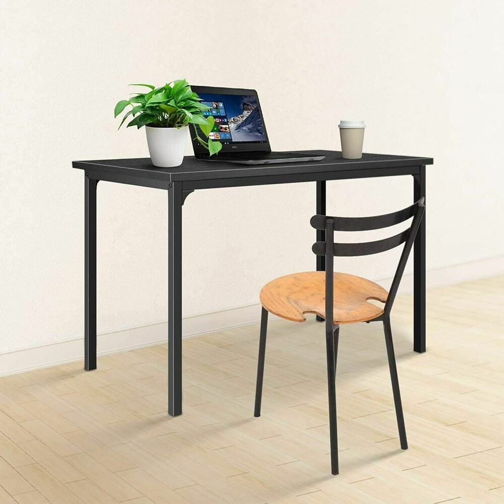 Simple Deluxe Computer Writing Desk Modern Black