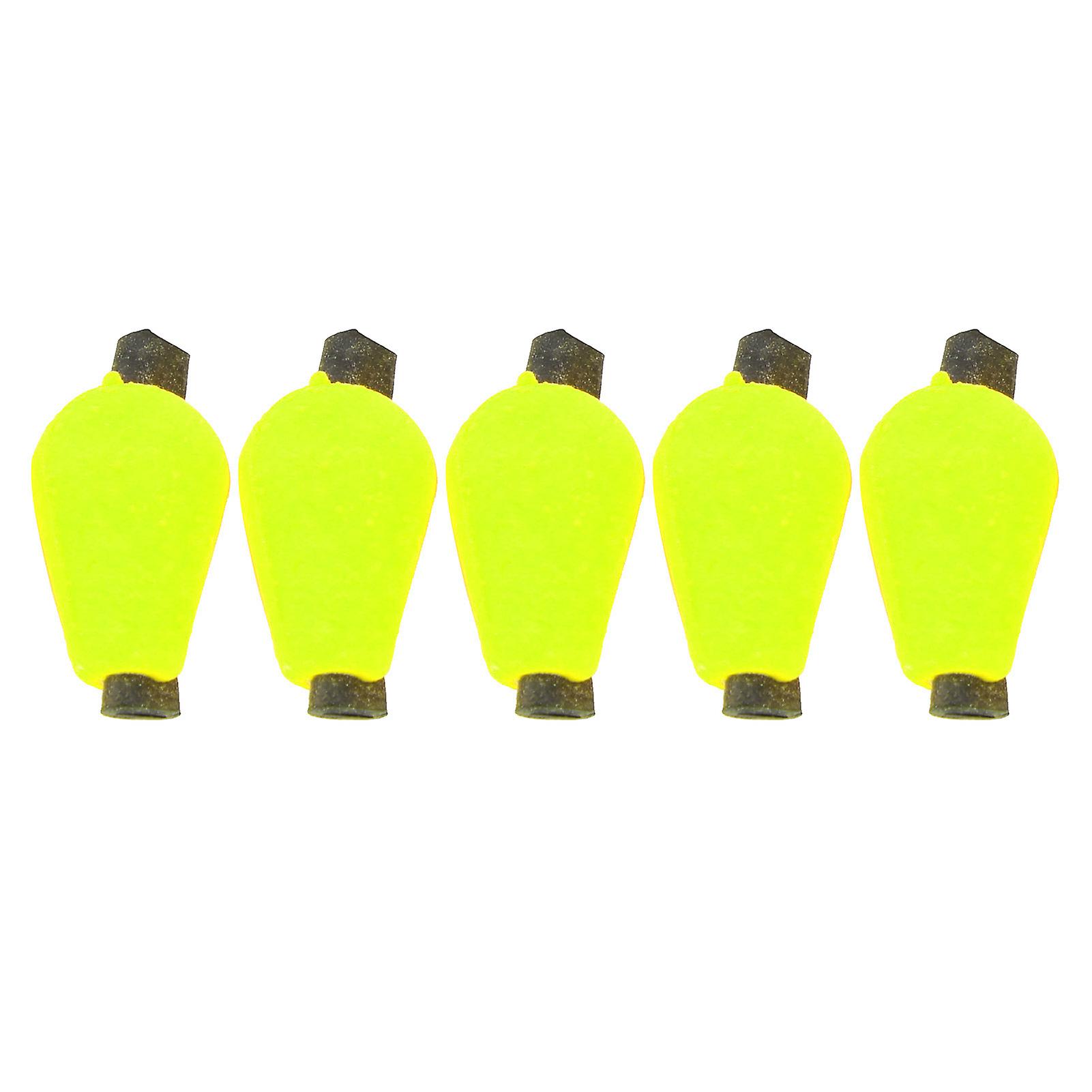 5 Pcs/set Float Foam Tear Drop Strike Indicator Fishing Fly Accessories Tackle Fishingfluorescent Yellow