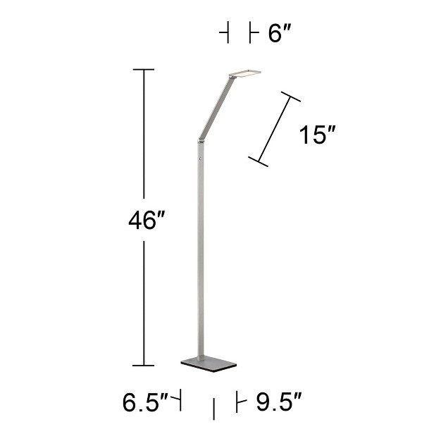 Tall Silver Led Touch On Off Adjustable Head For Living Room Reading Bedroom Office House Home