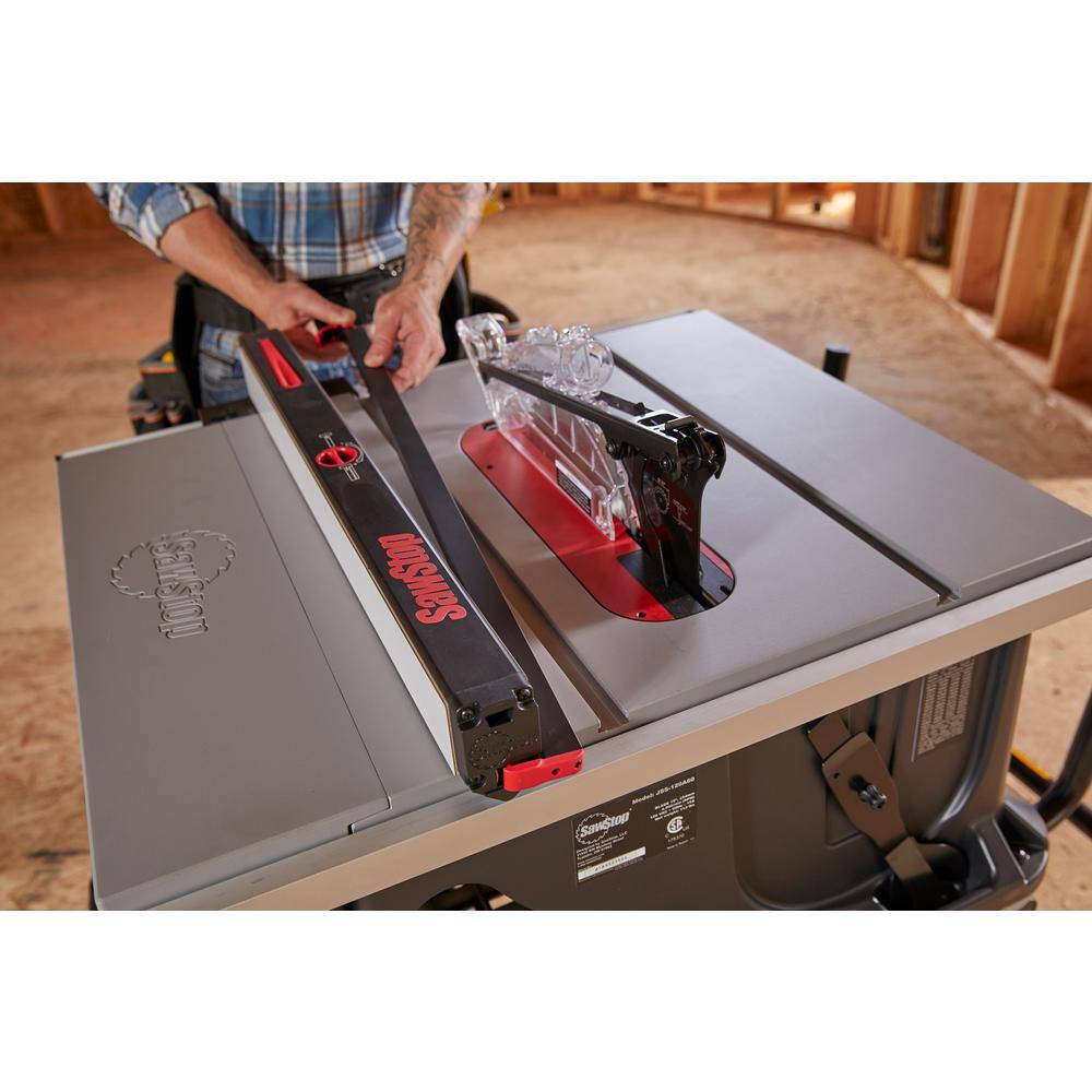 SawStop 15 Amp 120-Volt 60 Hz Jobsite Saw Pro with Mobile Cart Assembly JSS-120A60