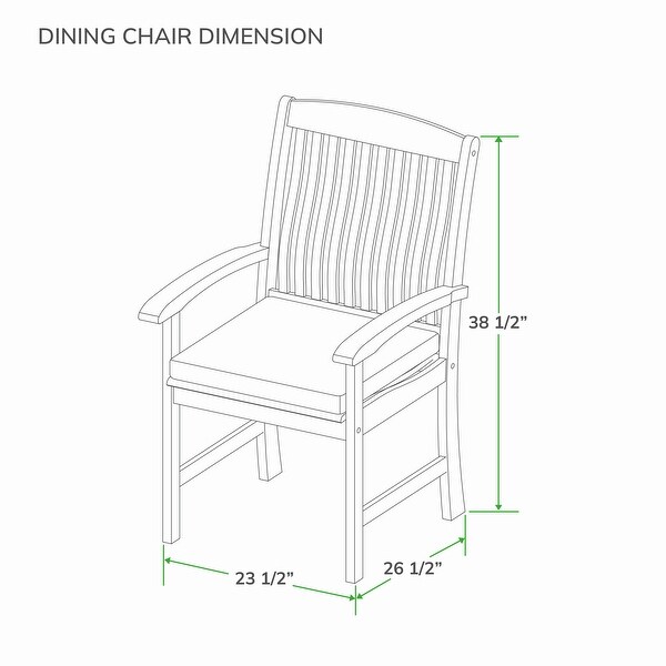 Cambridge Casual Chignik 7piece Teak Patio Extendable Dining Set