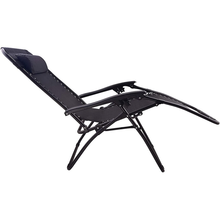 Outdoor Recliner Zero Gravity Chair Chaise Loungers Set Of 2