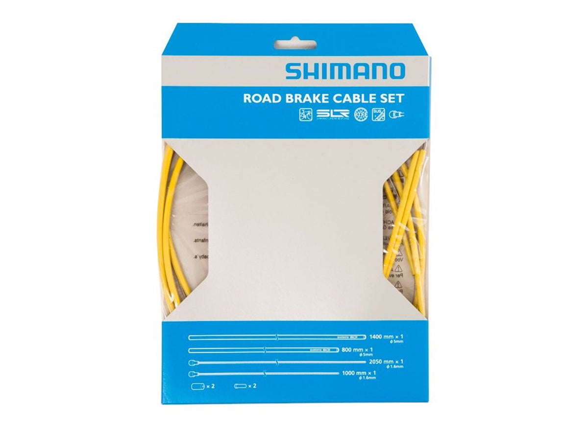 Shimano Road PTFE Brake Cable Set - Yellow