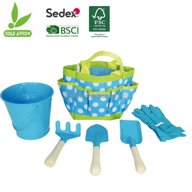 Wholesale mini garden hand tool kids with bag for weeding