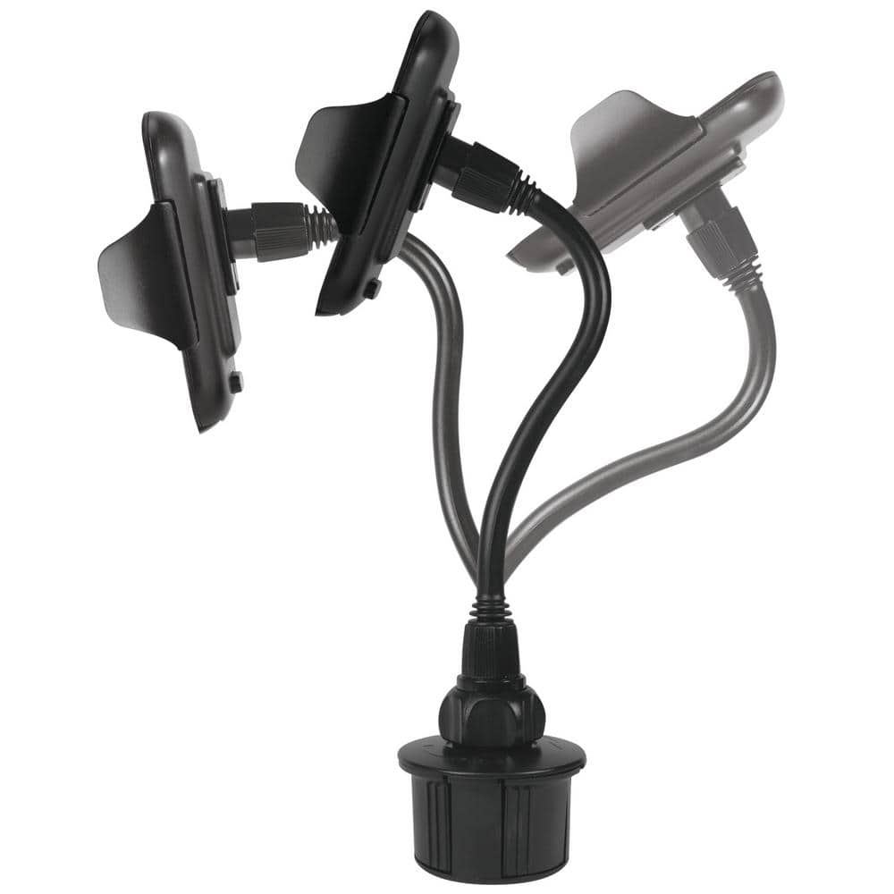 Macally Extra-Long 16 in. Tall Adjustable Automotive Cup Holder Mount for Smartphones and GPS MCUP2XL