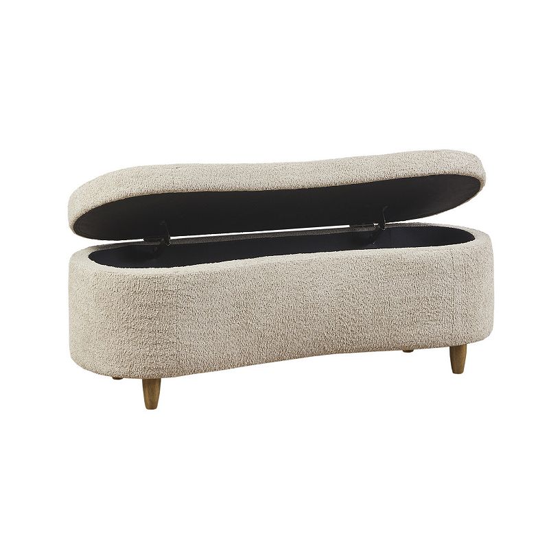 INK+IVY Bailey Boucle Flip Top Storage Ottoman