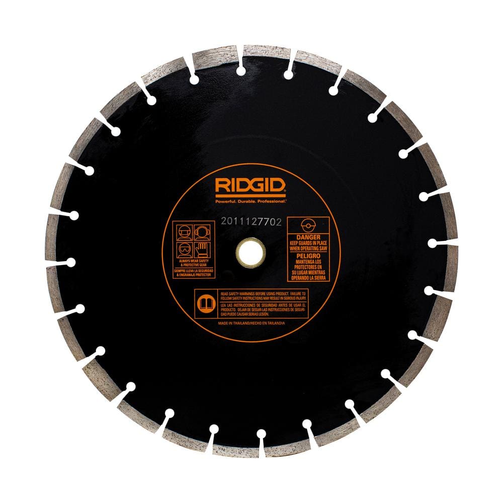 RIDGID 14 in. Dual-Purpose Walk-Behind Saw Diamond Blade HD-CC14X