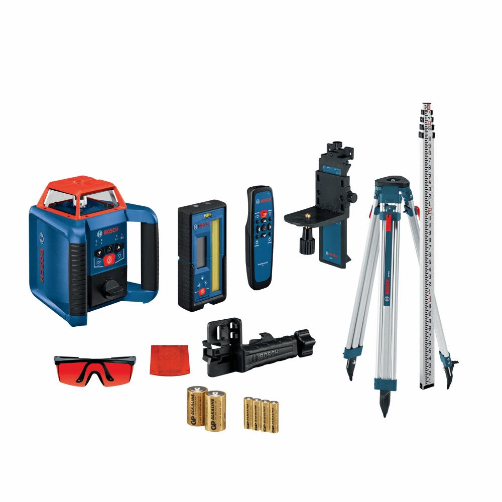 Bosch BoschREVOLVE2000 Self Leveling Horizontal/Vertical Rotary Laser Kit Reconditioned GRL2000-40HVK-RT from Bosch