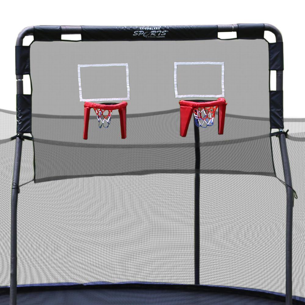 Skywalker Trampolines 15 ft. Trampoline Double Basketball Hoop Accessory SWBB1500