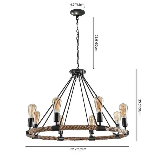 Modern Farmhouse Wagon Wheel Light Fixture Shopping - The Best Deals on Chandeliers