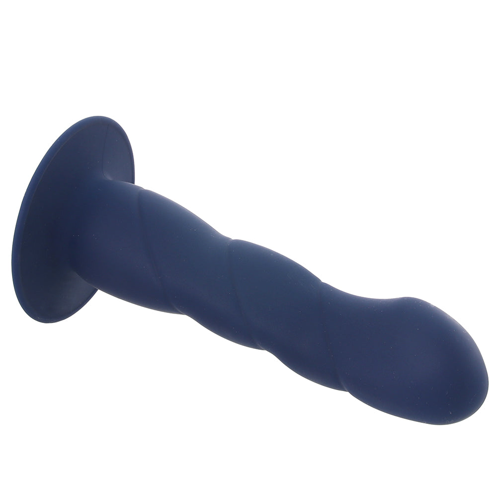 Marin 8 Inch Posable Silicone Dildo in Blue