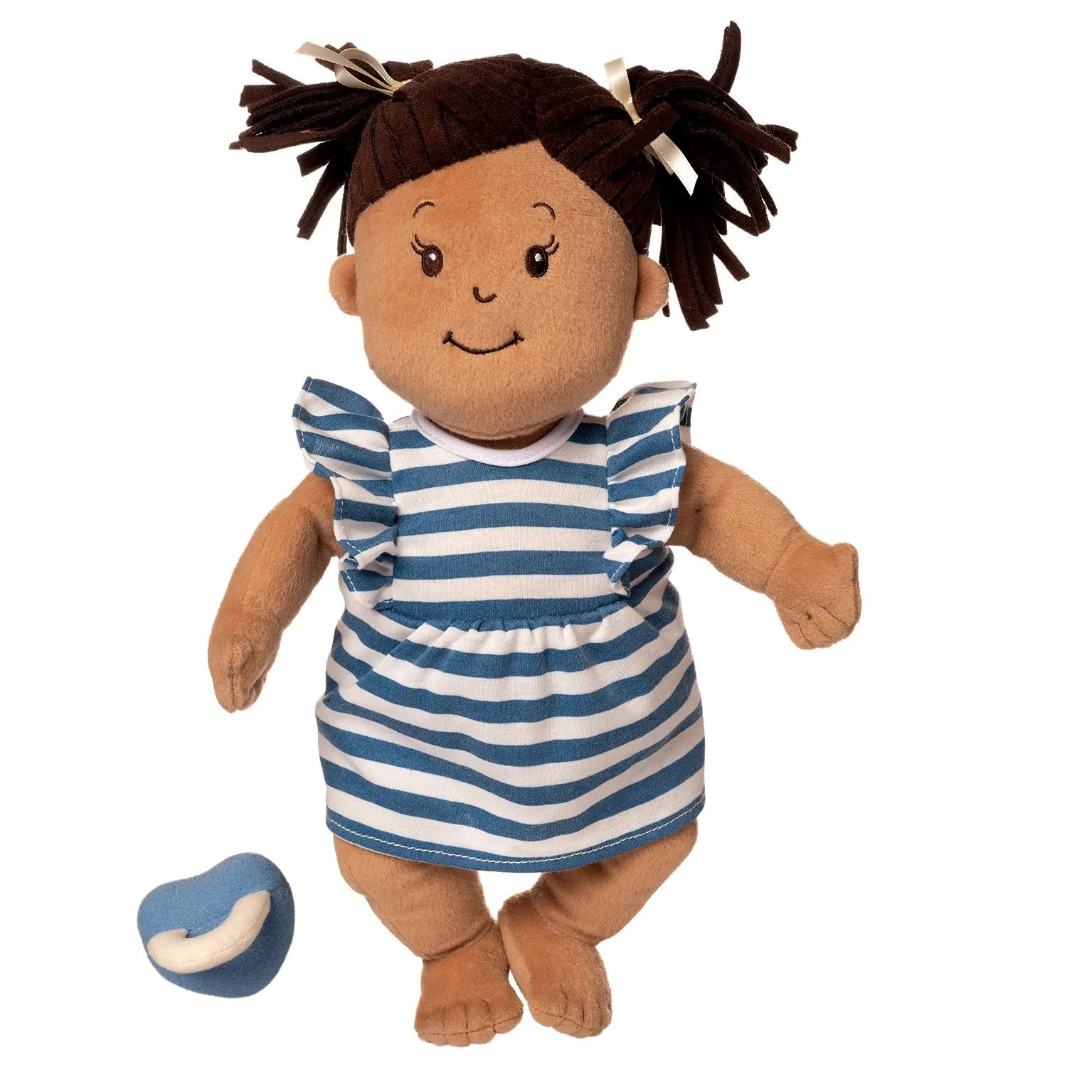 Baby Stella Doll - Beige Doll with Black Pigtails by Manhattan Toy