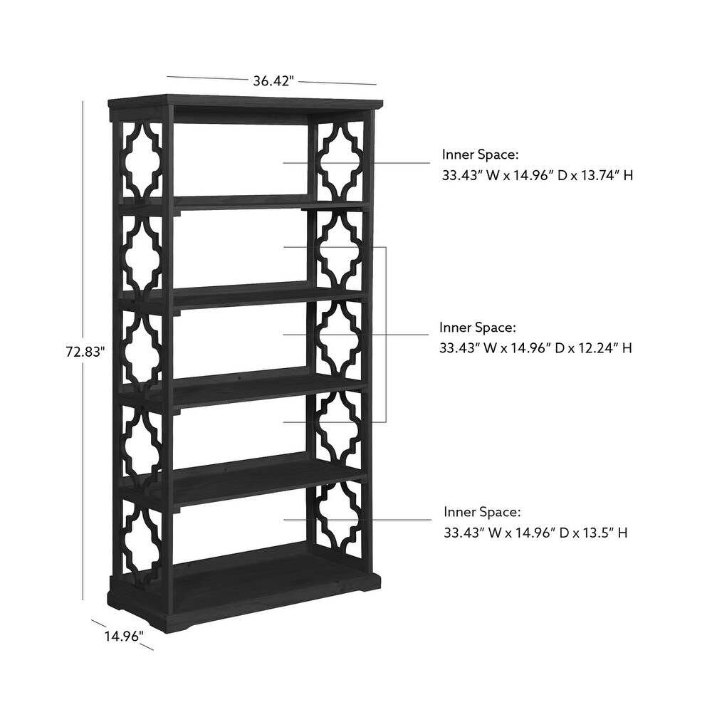 Turner Black Bookcase