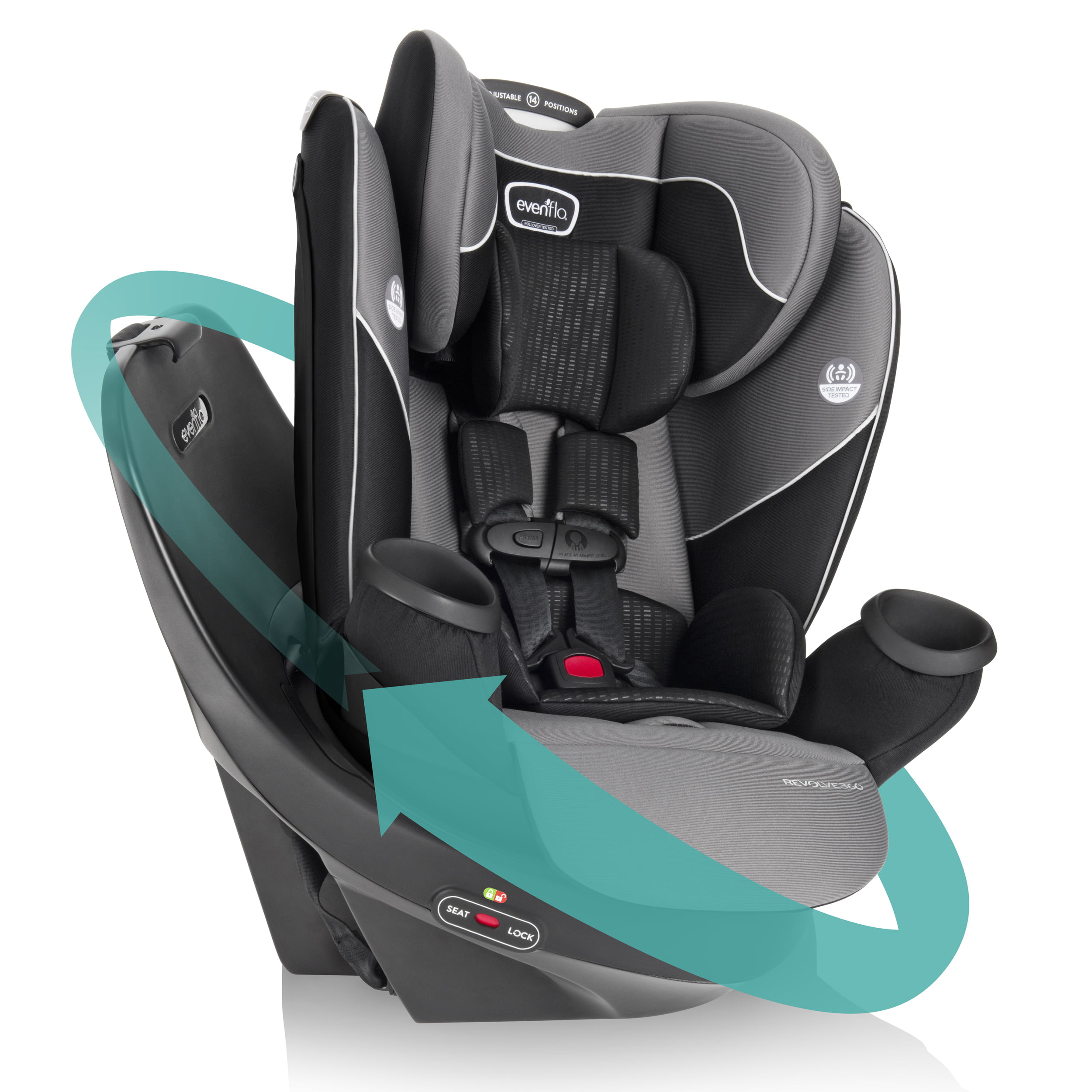 Evenflo Revolve 360 Rotational All-In-One Convertible Car Seat